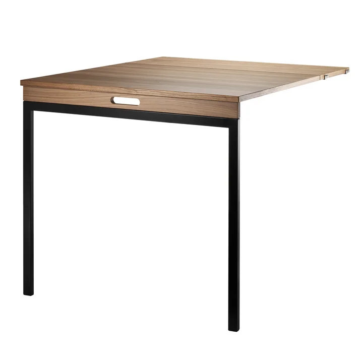 Table pliante de String en noyer / noir
