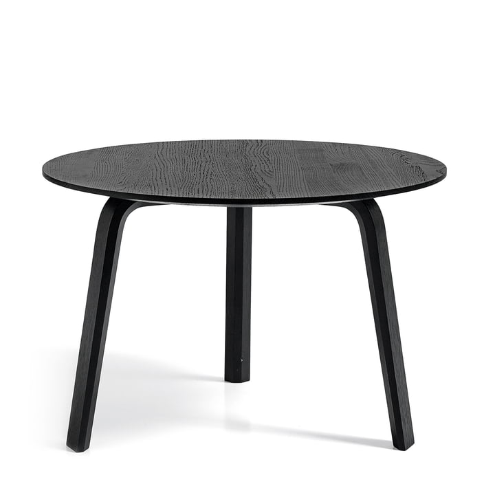Bella Table basse Ø 60 cm / H 39 cm de Hay en chêne teinté noir