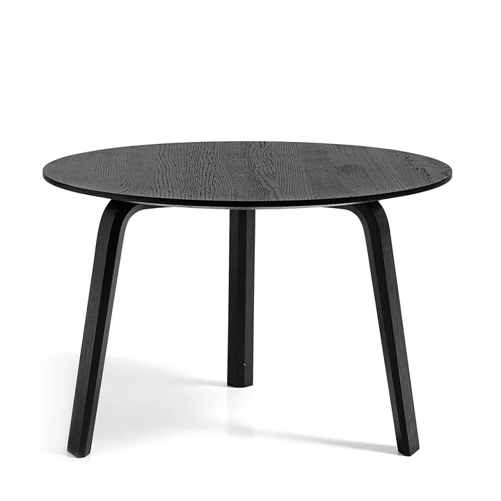 Bella Table basse Ø 60 cm / H 39 cm de HAY en chêne teinté noir