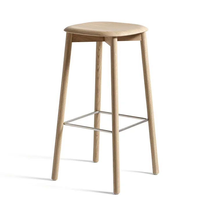 Soft Edge 32 High - Tabouret de HAY en chêne laqué mat