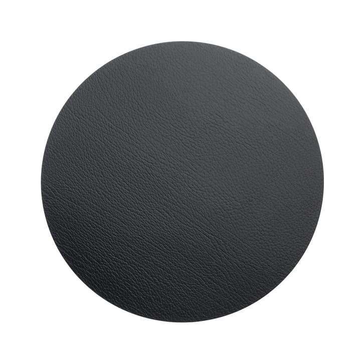 Hot Mat Circle M Tapis de table Ø 30 cm par LindDNA en Bull Black (3 mm)