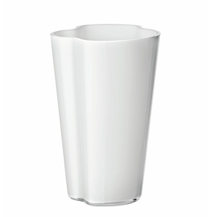 Aalto Vase Finlandia 220 mm de Iittala en blanc