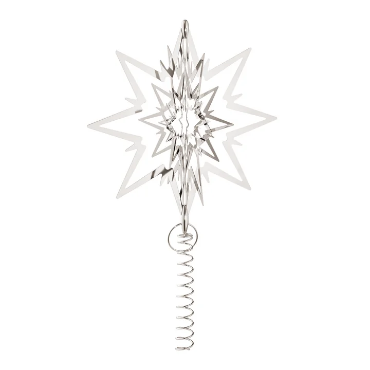 Georg Jensen - Étoile de Noël large en or blanc