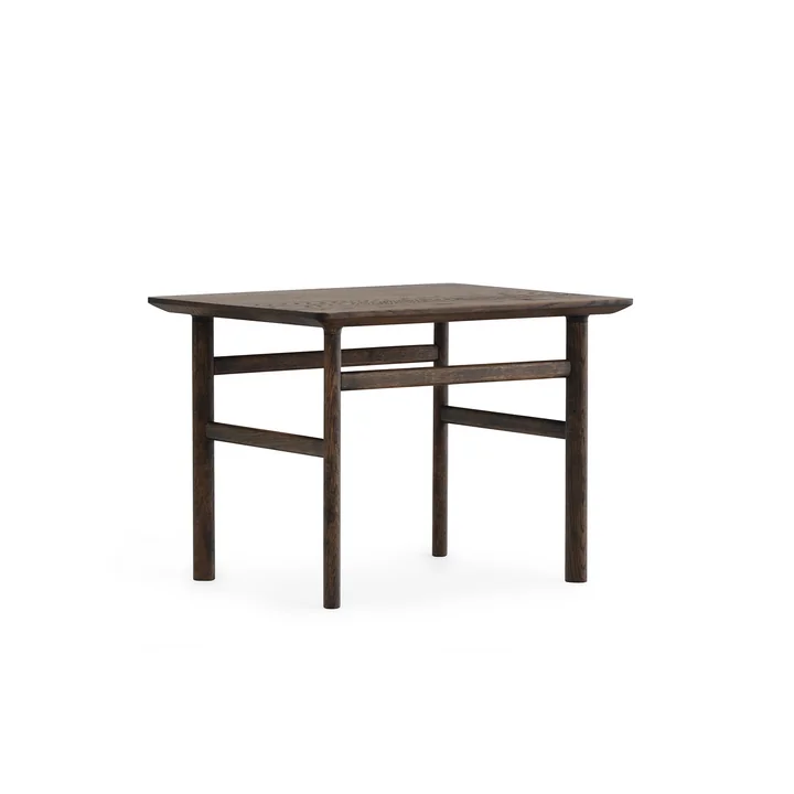 Table basse Grow 50 x 60 cm de Normann Copenhagen en chêne teinté foncé