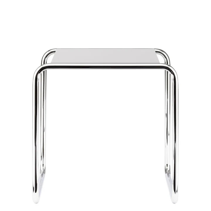 B 9 a Table d'ensemble de Thonet en chrome / vernis de finition blanc pur (RAL 9010)