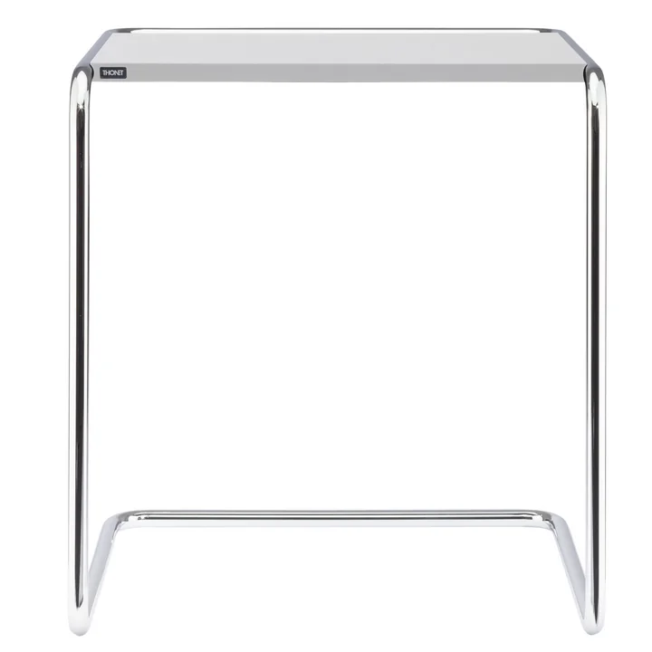 B 97 b Table d'ensemble de Thonet en chrome / laque de finition blanc pur (RAL 9010)