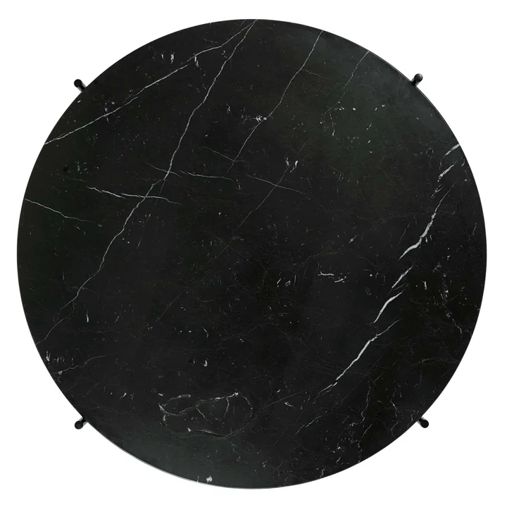 Plateau en marbre noir de la table basse TS de Gubi