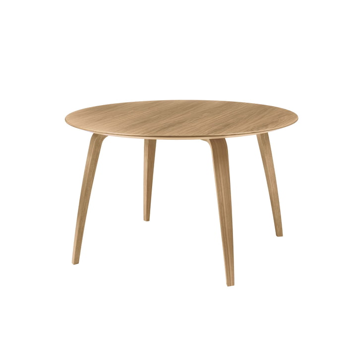 Table Ø 120 x 72 cm de Gubi en bois de chêne
