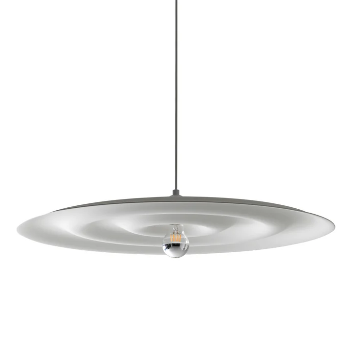 Suspension lumineuse Alma par Wästberg en blanc signalisation