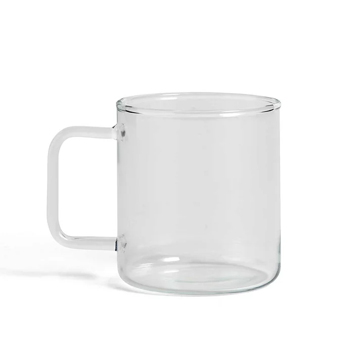 Tasse à café en verre par HAY en transparent