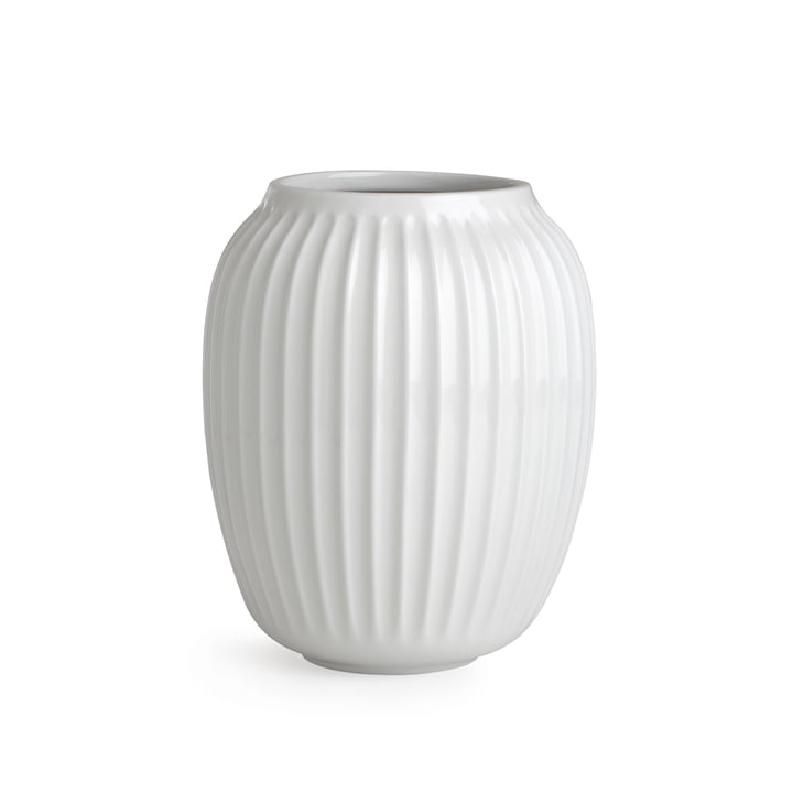 Hammershøi Vase H 20 cm de Kähler Design en blanc