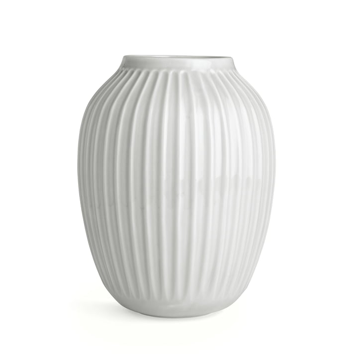 Hammershøi Vase H 25 cm de Kähler Design en blanc