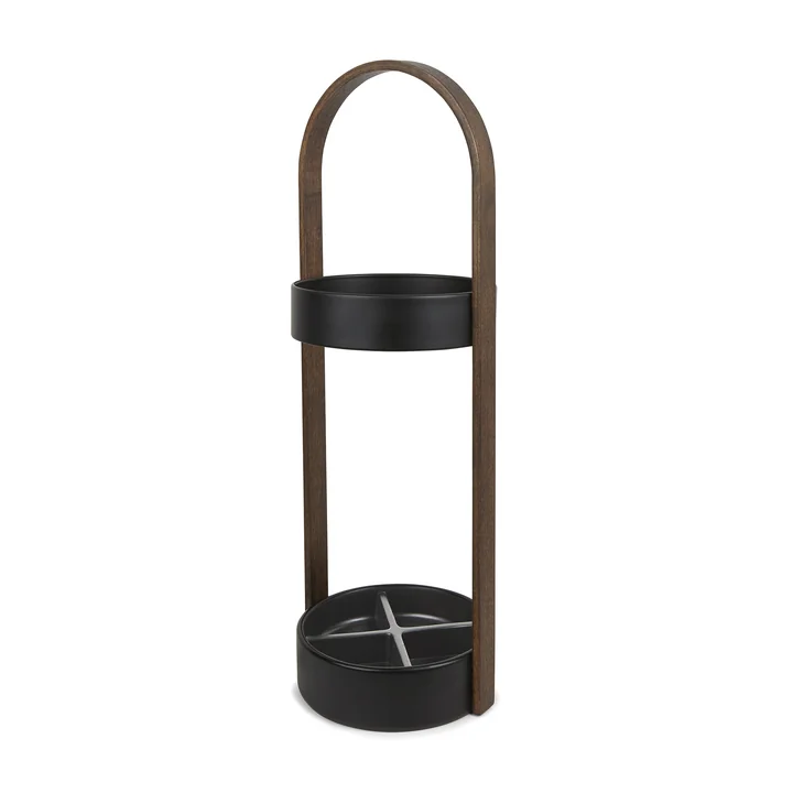 Bellwood Porte-parapluies de Umbra en noir / noyer