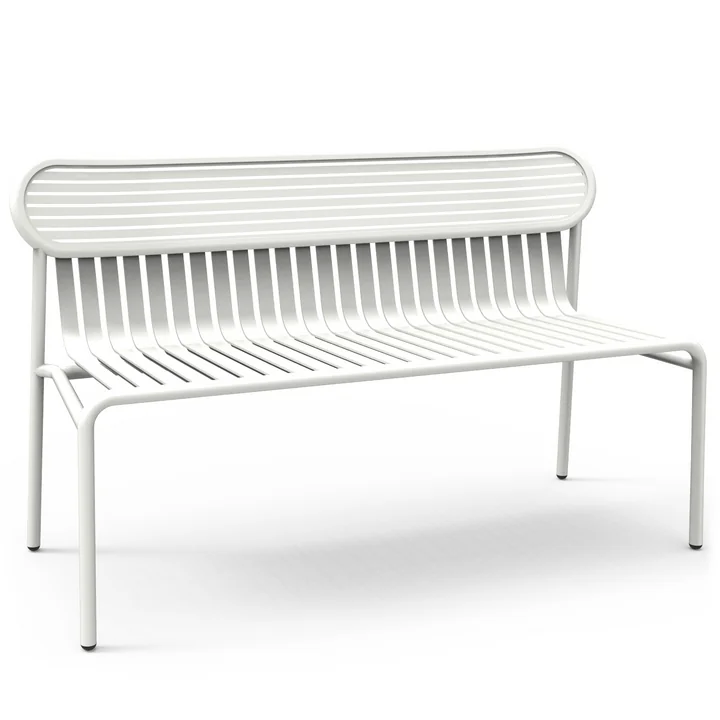 Le banc Week-End de Petite Friture , blanc (RAL 9016)