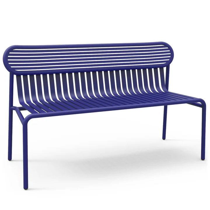 Le banc Week-End de Petite Friture , bleu (RAL 5002)