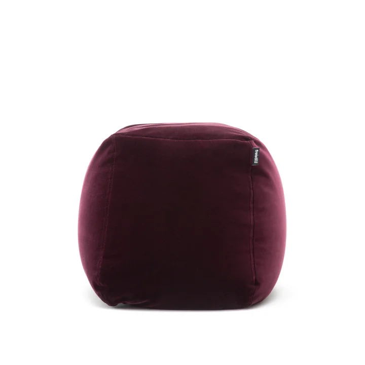 Le pouf 173 de freistil, Ø 55 cm en rouge sombre (6085)