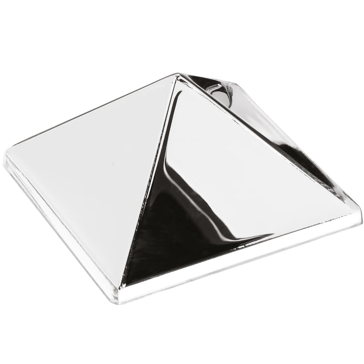 Verpan - Sculptures miroir, 1 pyramide, miroir / argent