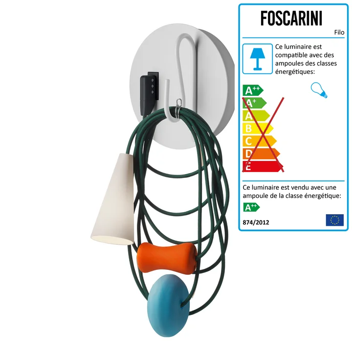 Applique murale Filo par Foscarini en teodora