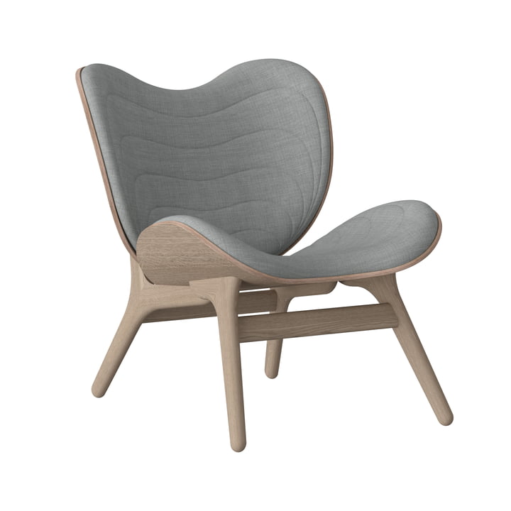 Fauteuil A Conversation Piece de Umage, chêne naturel / gris argenté