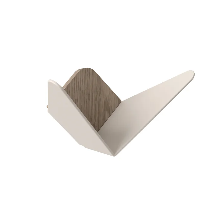 Crochet mural papillons mini de Umage en blanc perle