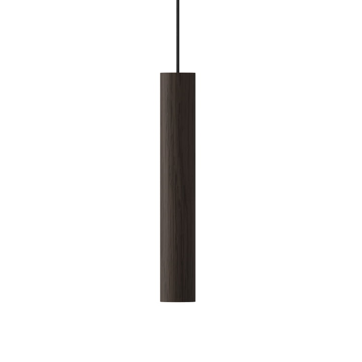 Les Umage - Chimes Suspension LED, Ø 3 x 22 cm, chêne foncé