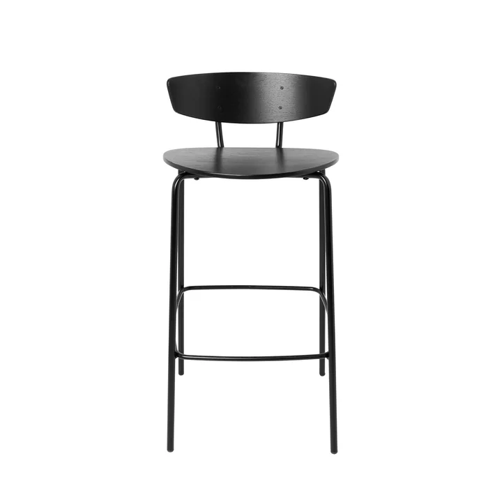 Tabouret de bar Herman H 83,5 cm de Ferm Living en noir