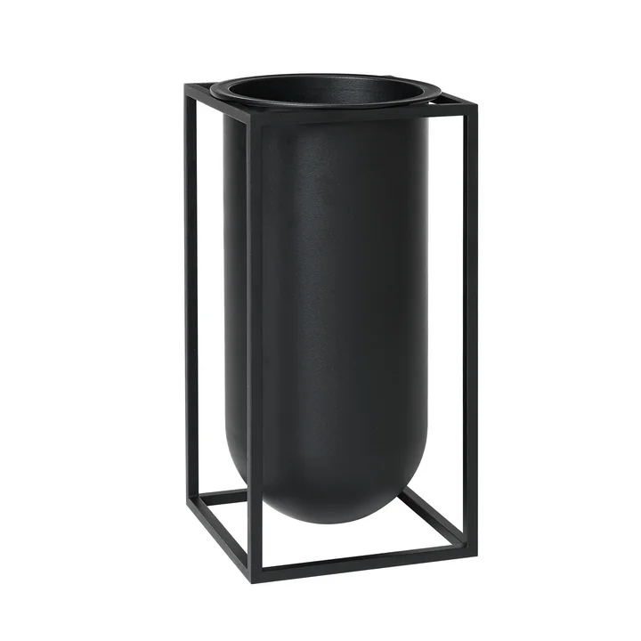 Vase Kubus Lolo de Audo en noir