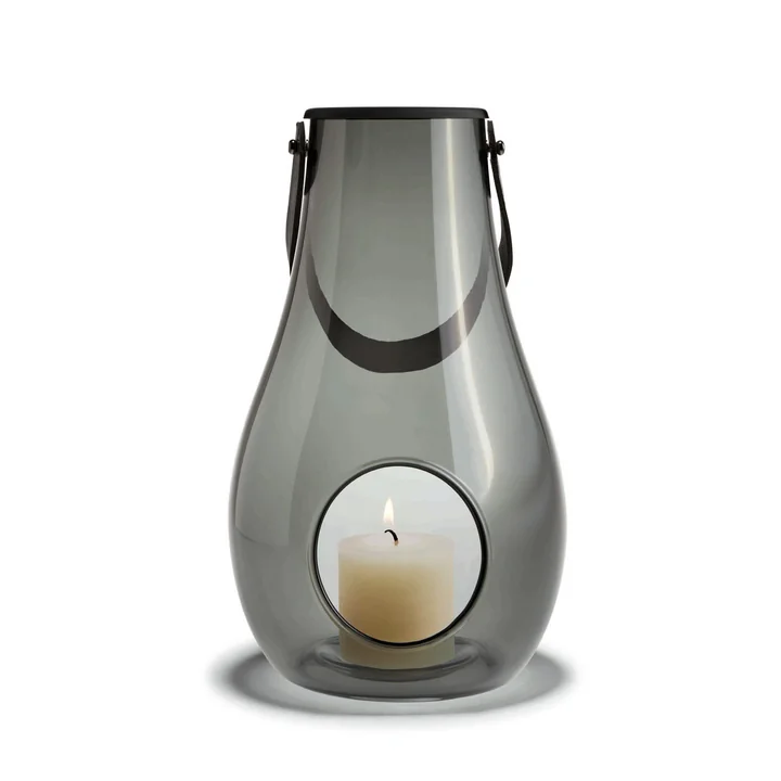 Design with light Lanterne H 29 cm de Holmegaard in Smoke