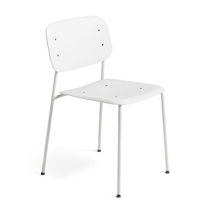 La chaise Soft Edge P10 de Hay, blanc / blanc