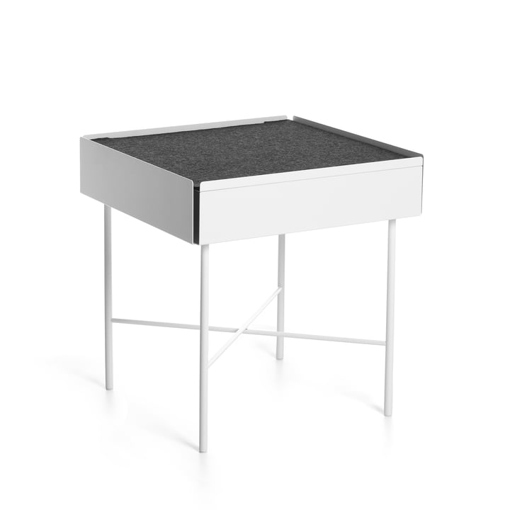 Konstantin Slawinski - Charge Table d'appoint H 45 cm, blanc / gris