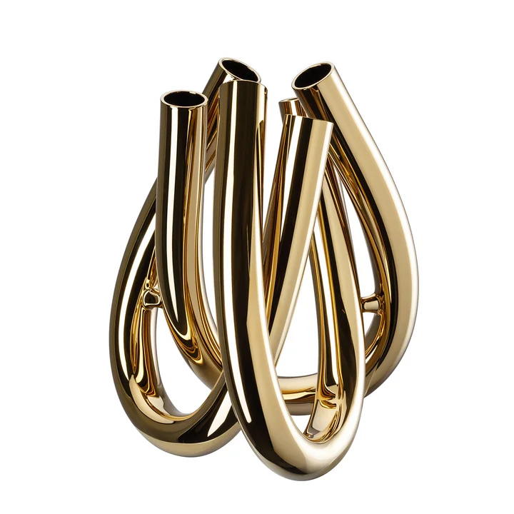 Vase Triu H 22 cm de Rosenthal en doré