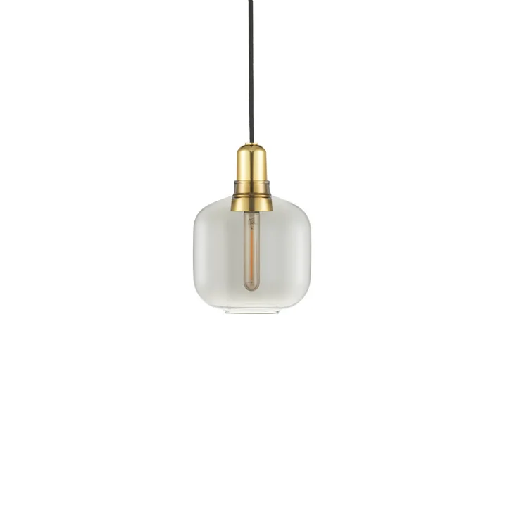 Normann Copenhagen - Amp Suspension small, smoke / laiton
