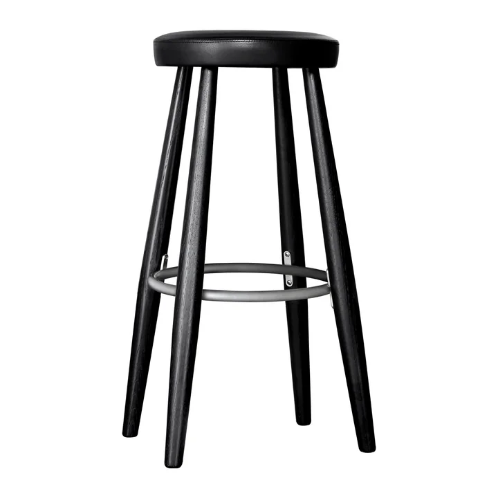 Le tabouret de bar CH56 de Carl Hansen, H 76-68 cm, chêne noir