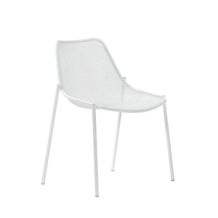 La chaise Round d'Emu, blanc