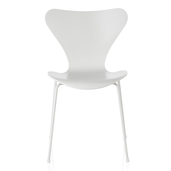 Fritz Hansen - Série 7 Chaise, monochrome frêne laqué blanc, 4 6. 5 cm