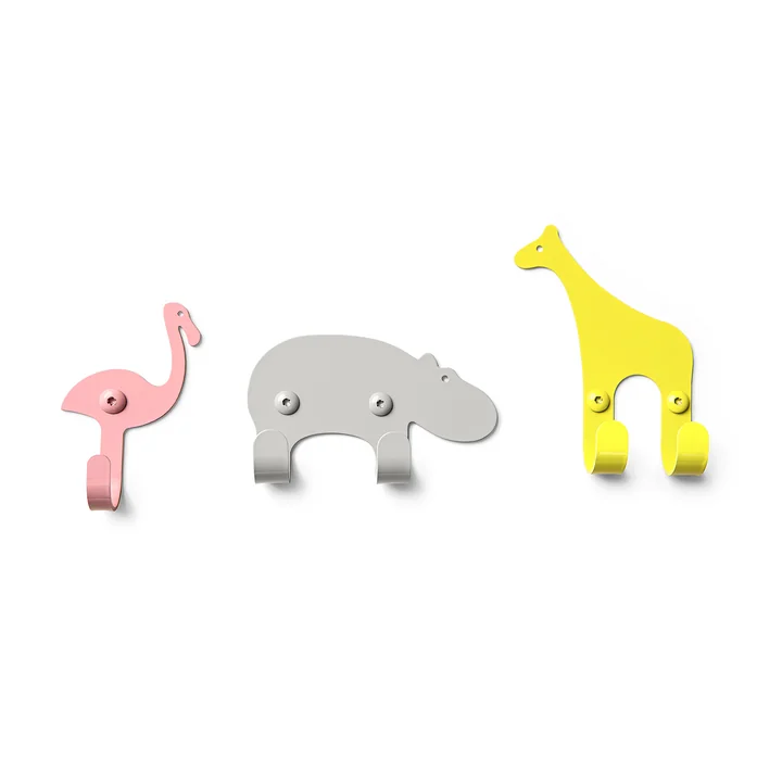 Les crochets muraux Zoo de vonbox, savane (lot de 3)