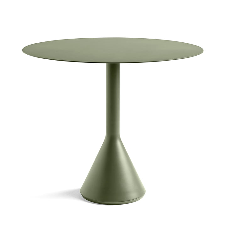 Table Palissade Cone Ø 90 x H 74 cm par Hay en olive