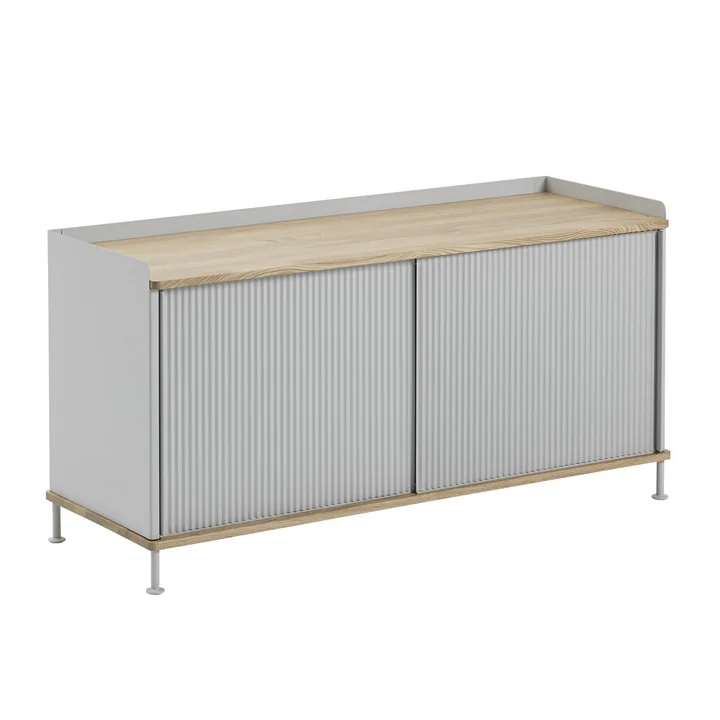 Enfold lowboard de Muuto en chêne / gris