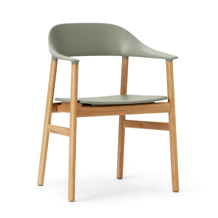 Normann Copenhagen - Fauteuil Herit, chêne / dusty green
