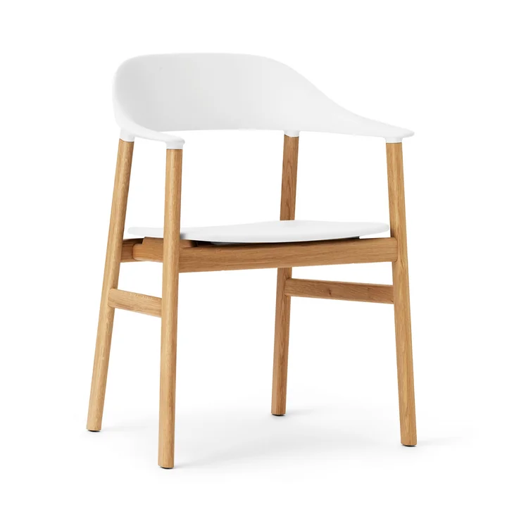 Normann Copenhagen - Fauteuil Herit, chêne / blanc