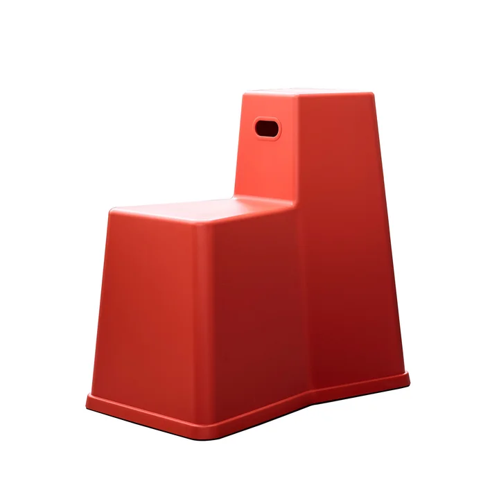 Le tabouret Tool de Vitra en poppy red