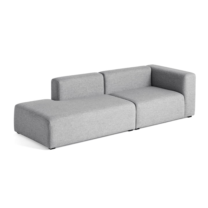 Hay - Mags Sofa 2,5 places, combinaison 2, accoudoir à droite / gris clair (Hallingdal 130)