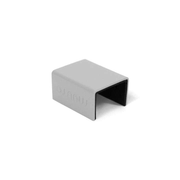 Muuto - Clips pour « Mini Stacked » système d’étagères 2.0, gris clair (set de 5 pièces)