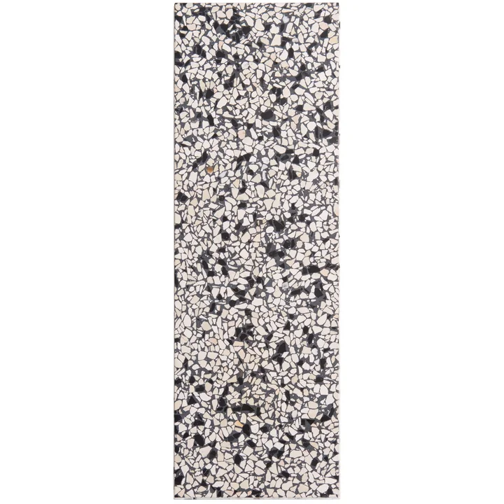 Das OK Design - Confetti Planche à découper et à servir Long, noir & ivoire