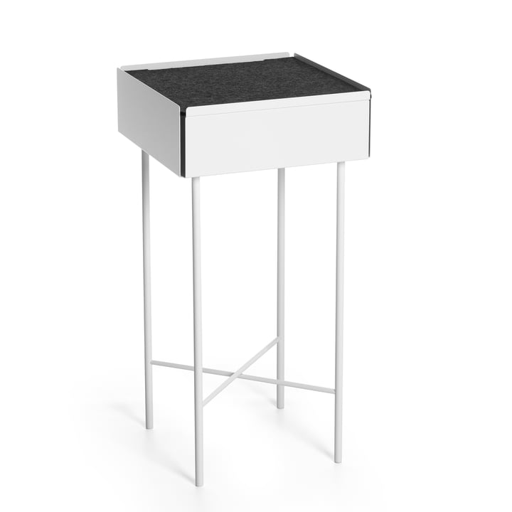 Konstantin Slawinski - Charge Table d'appoint H 65 cm, blanc / gris