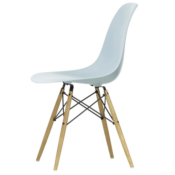 Vitra - Eames Plastic Side Chair DSW (H 43 cm), frêne miel / gris glace