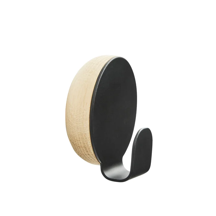 Le site Woud - Haak Patère en chêne / noir