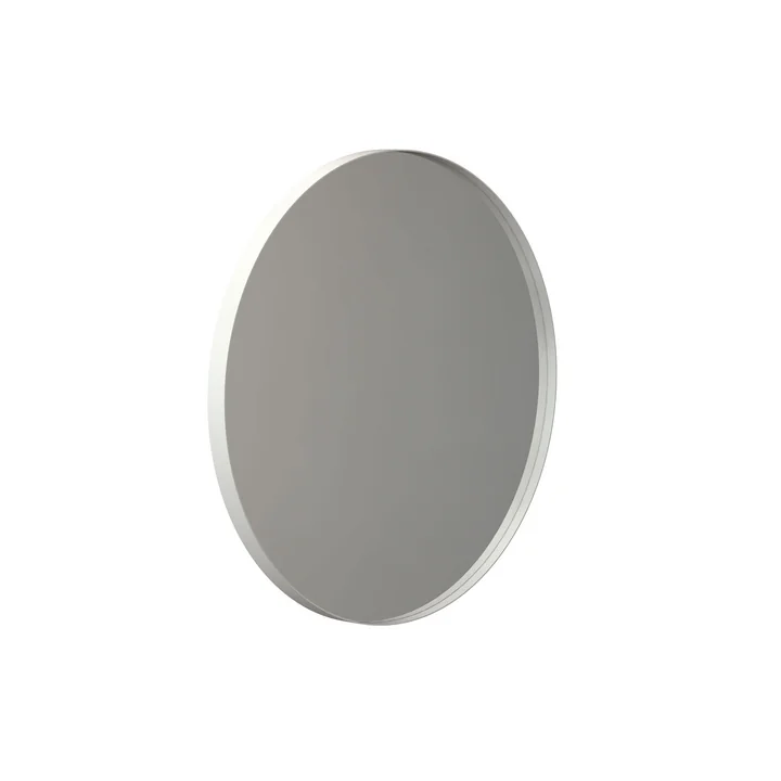 Miroir mural rond Unu 4130, Ø 60 cm en blanc de Frost