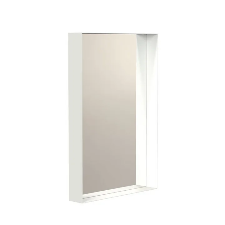 Unu Miroir mural 4133 avec cadre, 40 x 60 cm en blanc de Frost