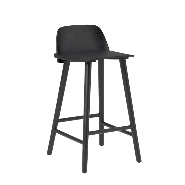 Nerd Tabouret de bar H 65 cm de Muuto en noir